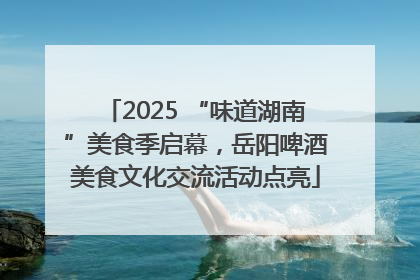 2025 “味道湖南”美食季启幕，岳阳啤酒美食文化交流活动点亮